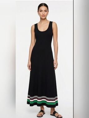 White House Black Market Women Sleeveless,Round Neck, Black Dress Size M.